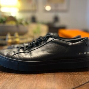 Common Projects Black Leather Sneakers